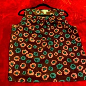 Size L Loft sleeveless floral top